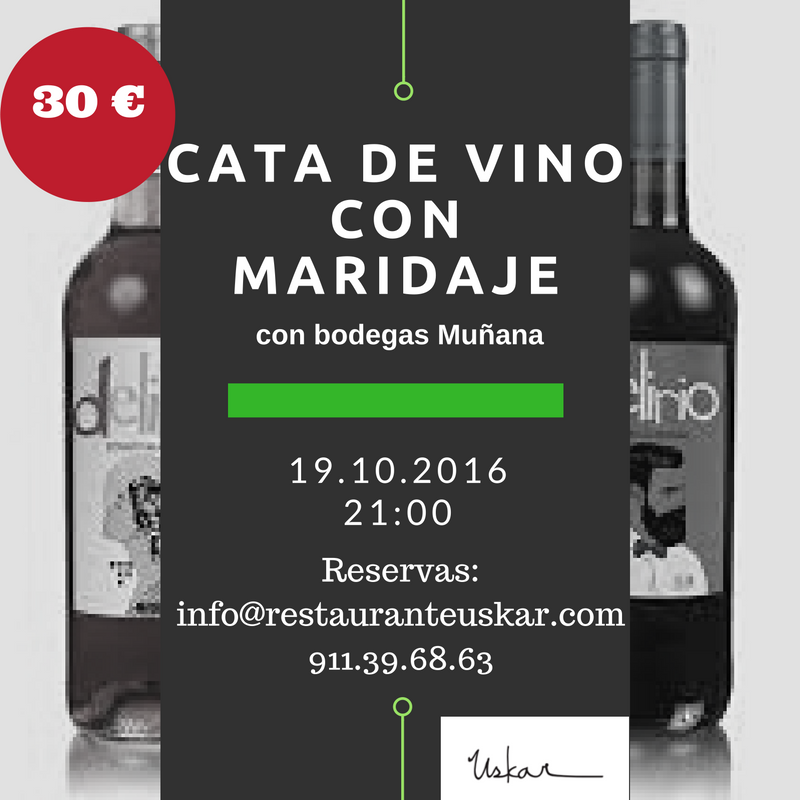 CATA DE VINO CON MARIDAJE